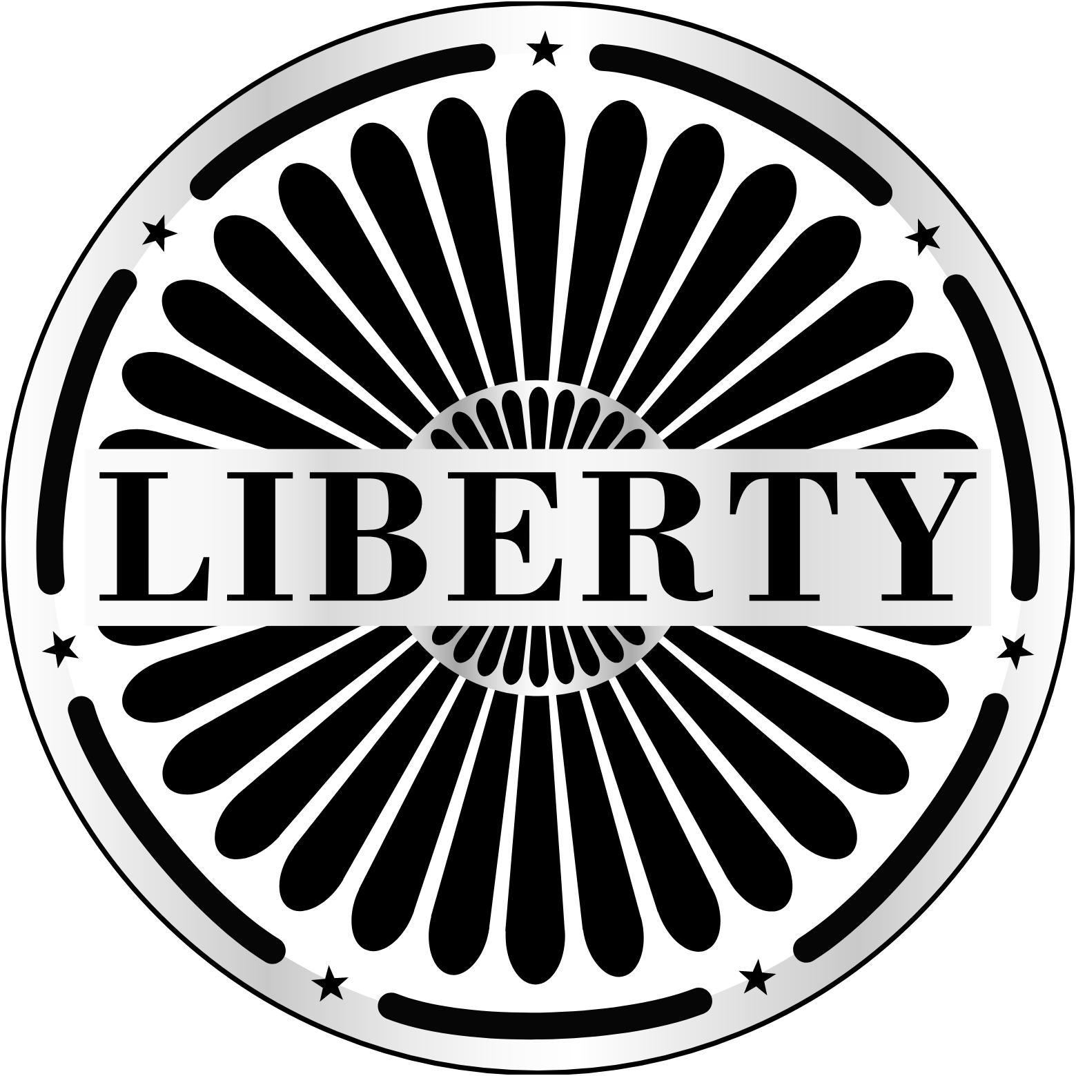 Liberty Live Group logo pour fonds sombres (PNG transparent)