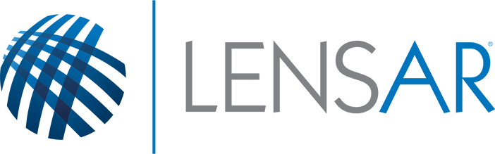 LENSAR logo in transparent PNG format