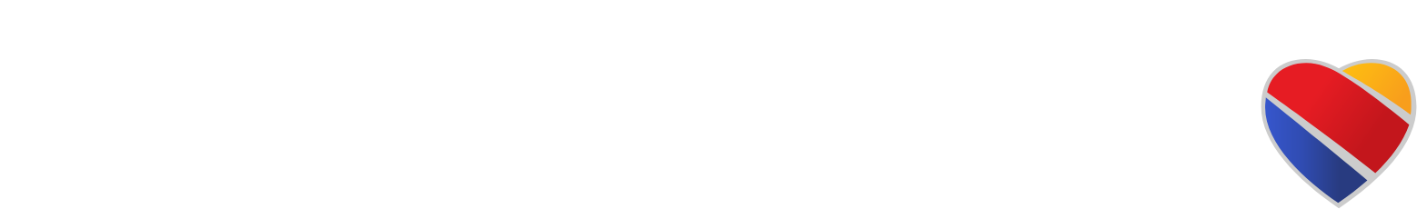 Southwest Airlines logo large for dark backgrounds (transparent PNG)