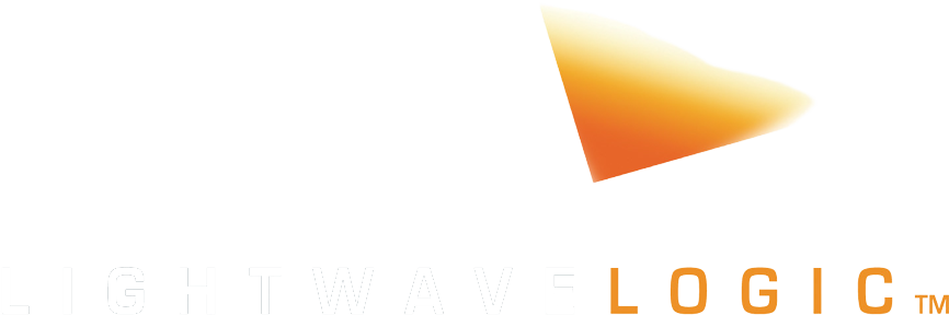 Lightwave Logic logo fulle size on a dark background (transparent PNG)