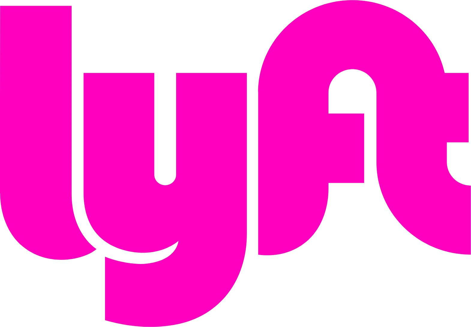 Lyft logo (transparent PNG)