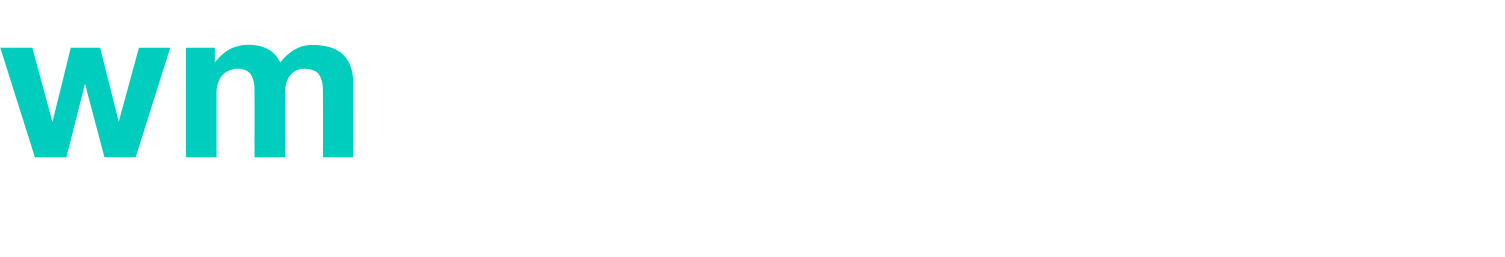 WM Technology Logo groß für dunkle Hintergründe (transparentes PNG)
