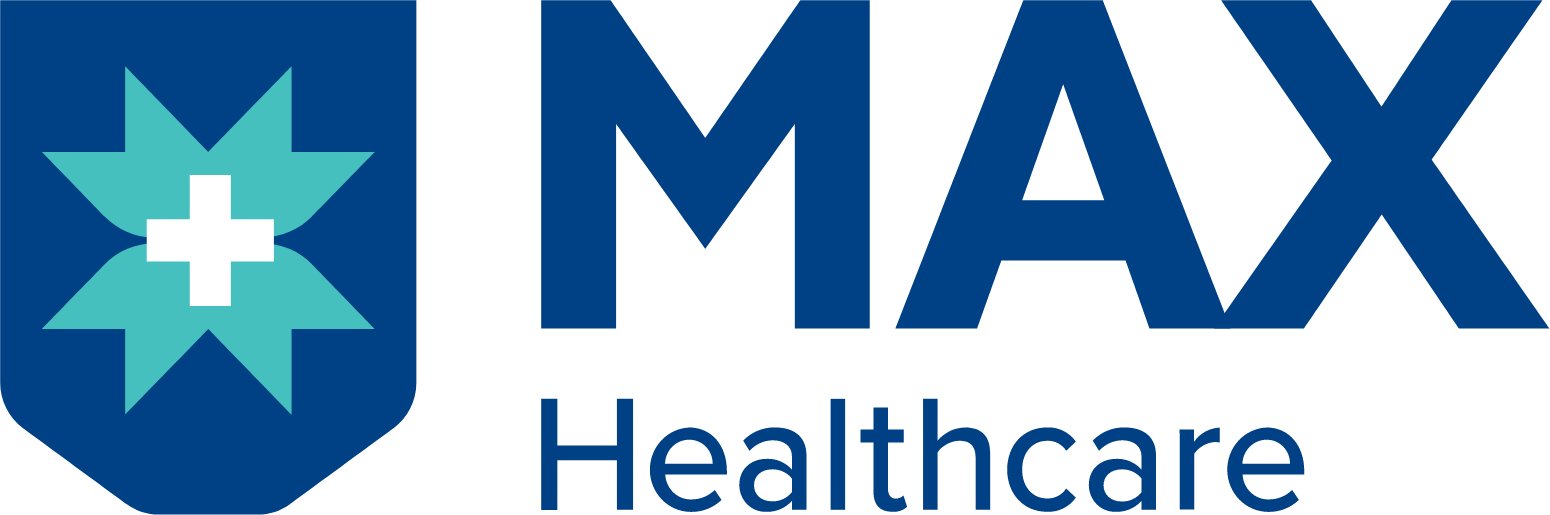 Max Healthcare Institute logo in transparent PNG and vectorized SVG formats