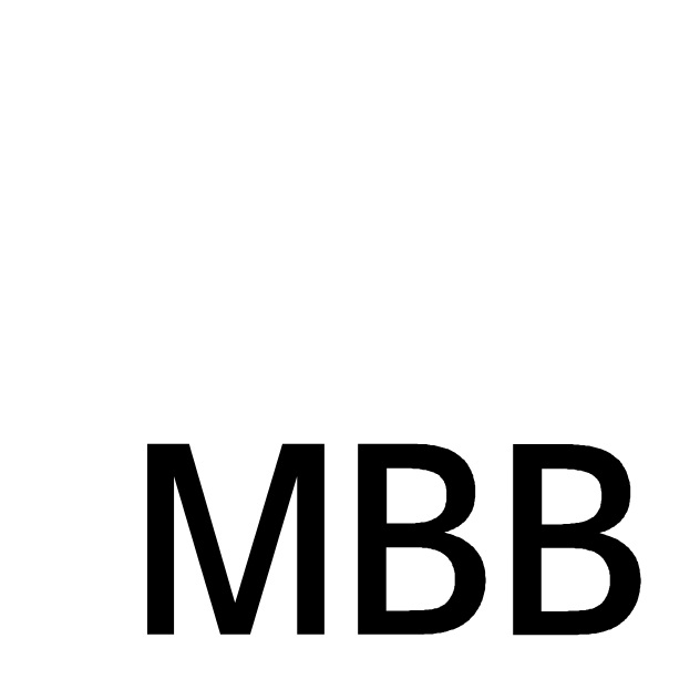 MBB SE logo on a dark background (transparent PNG)