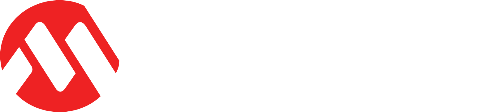 Microchip Technology logo large for dark backgrounds (transparent PNG)
