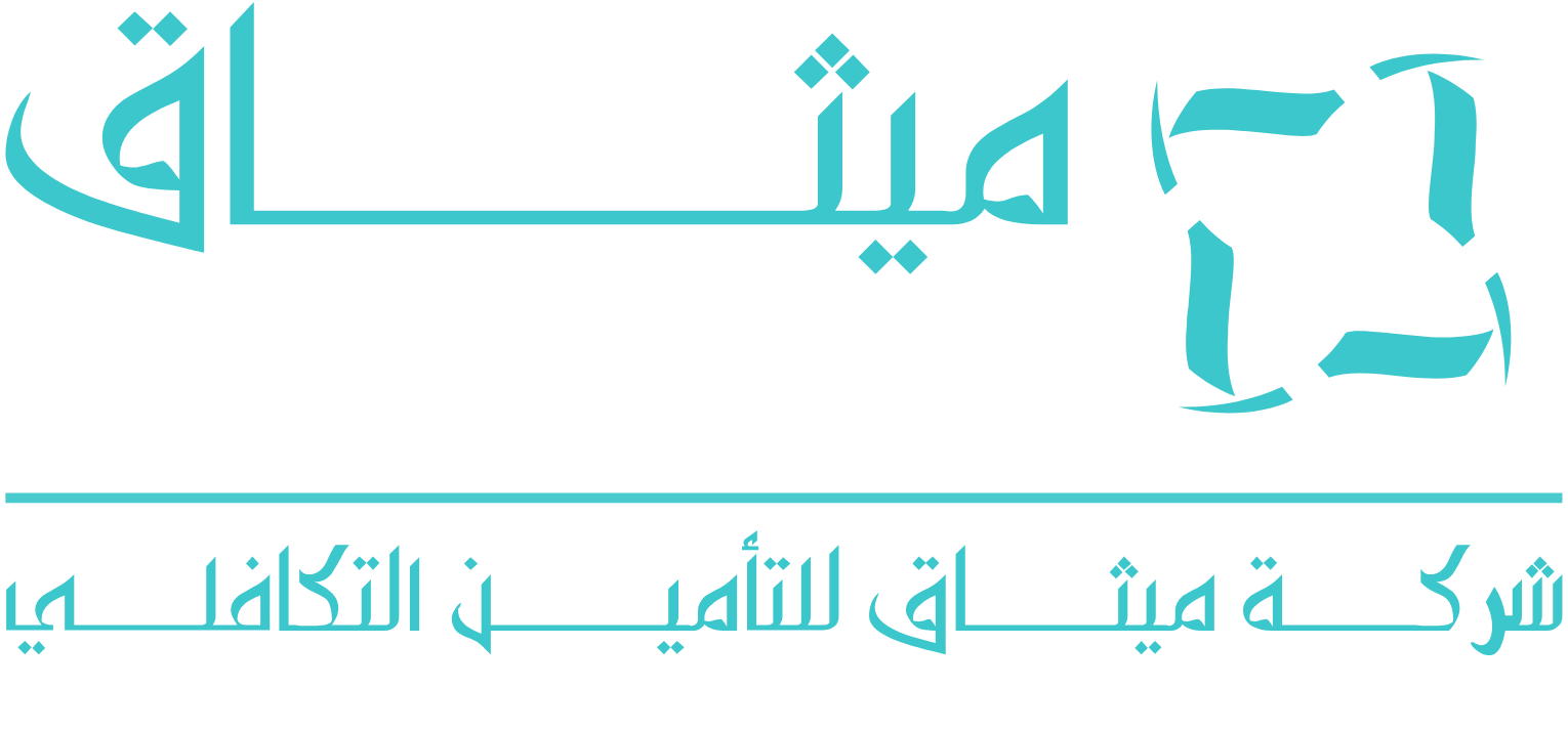 Methaq Takaful Insurance Compnay logo fulle size on a dark background (transparent PNG)