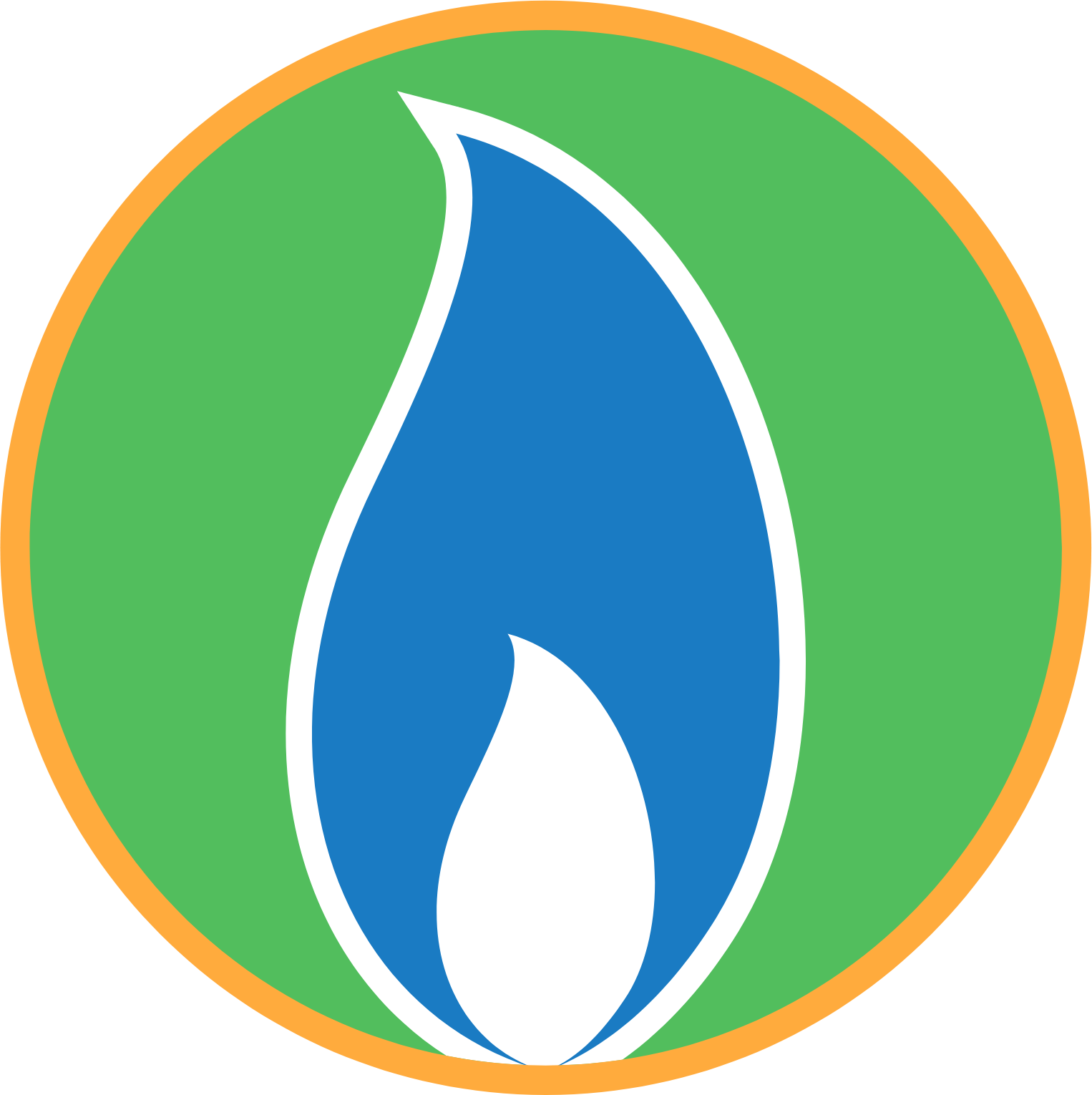 Mahanagar Gas logo (transparent PNG)