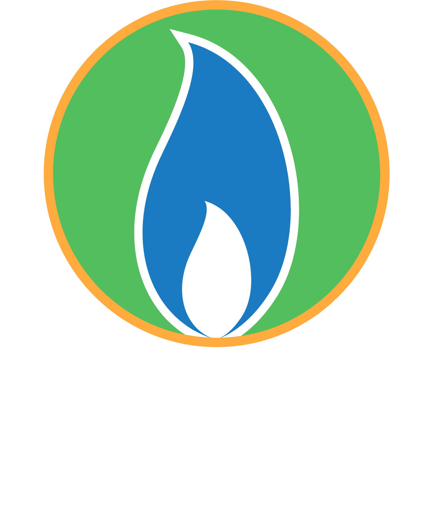 Mahanagar Gas logo fulle size on a dark background (transparent PNG)