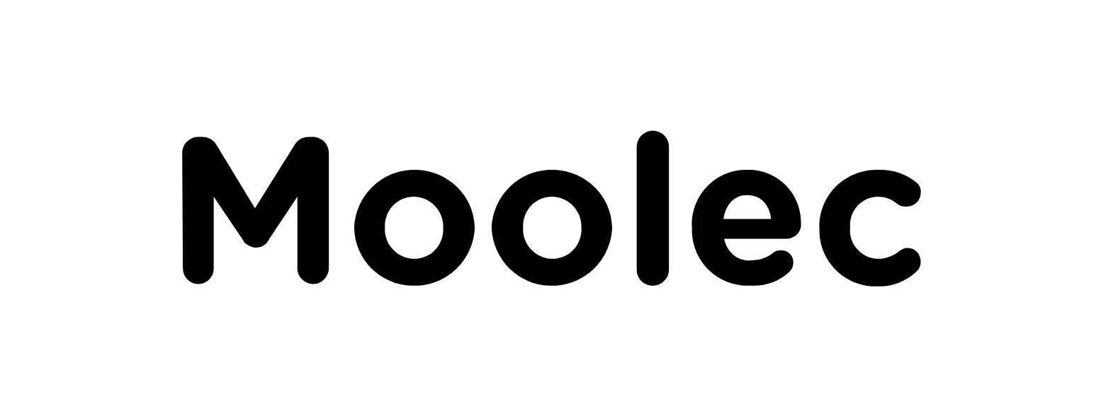 Moolec Science logo grand pour les fonds sombres (PNG transparent)