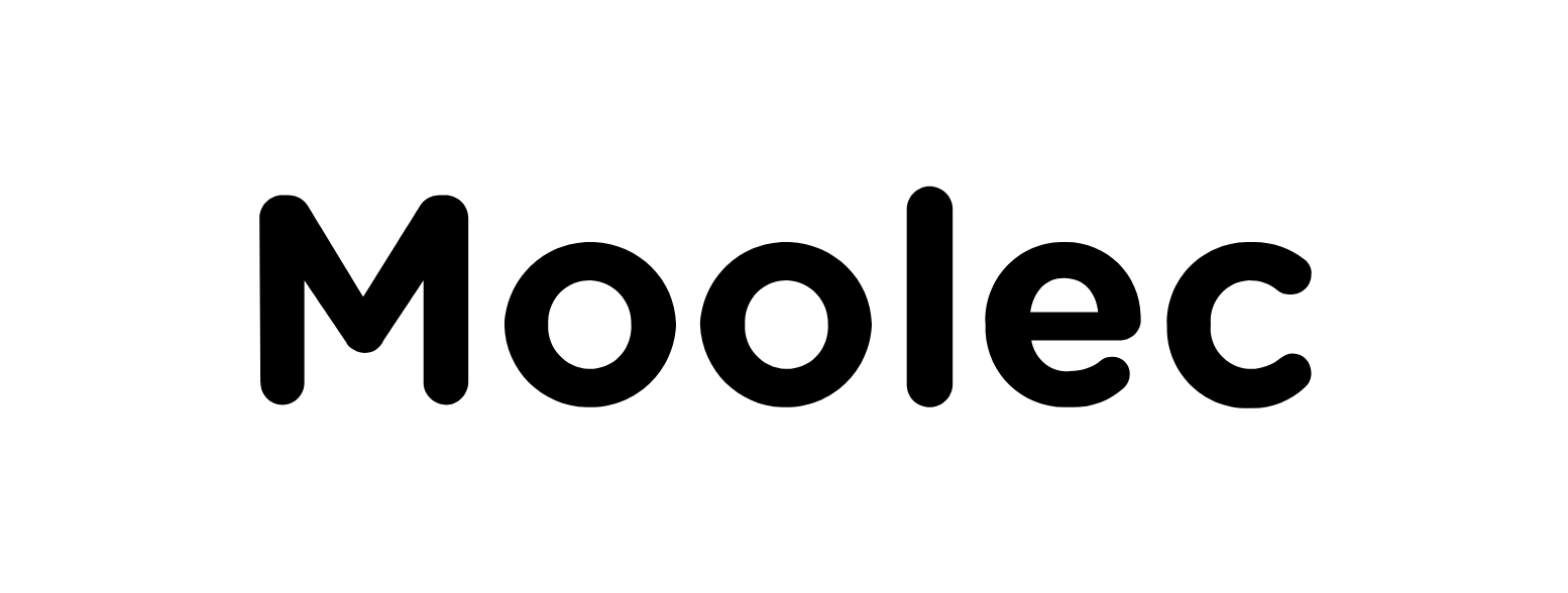 Moolec Science logo fulle size on a dark background (transparent PNG)