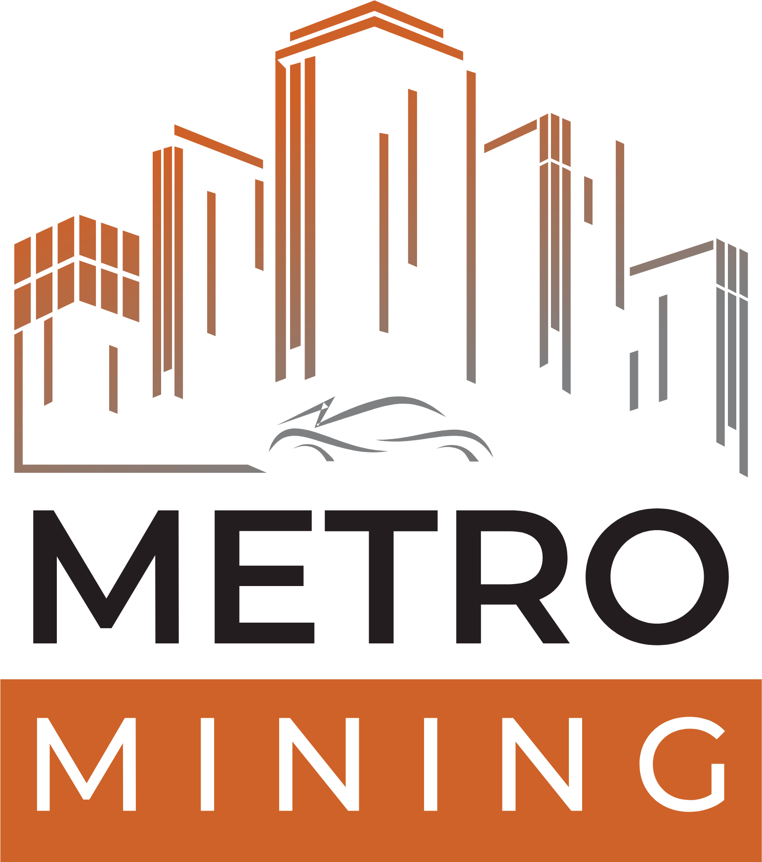 Metro Mining logo in transparent PNG and vectorized SVG formats