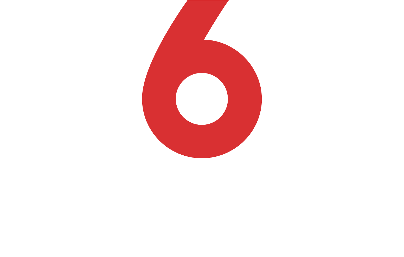 Métropole Télévision (Groupe M6) logo fulle size on a dark background (transparent PNG)