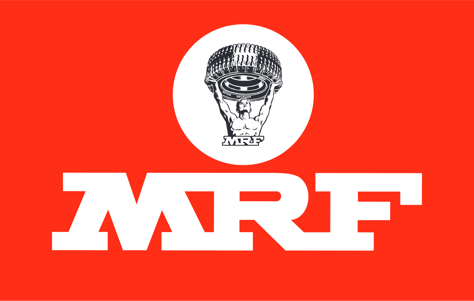 Madras Rubber Factory Logo groß für dunkle Hintergründe (transparentes PNG)