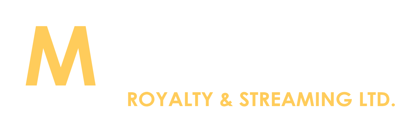 Metalla Royalty & Streaming logo grand pour les fonds sombres (PNG transparent)