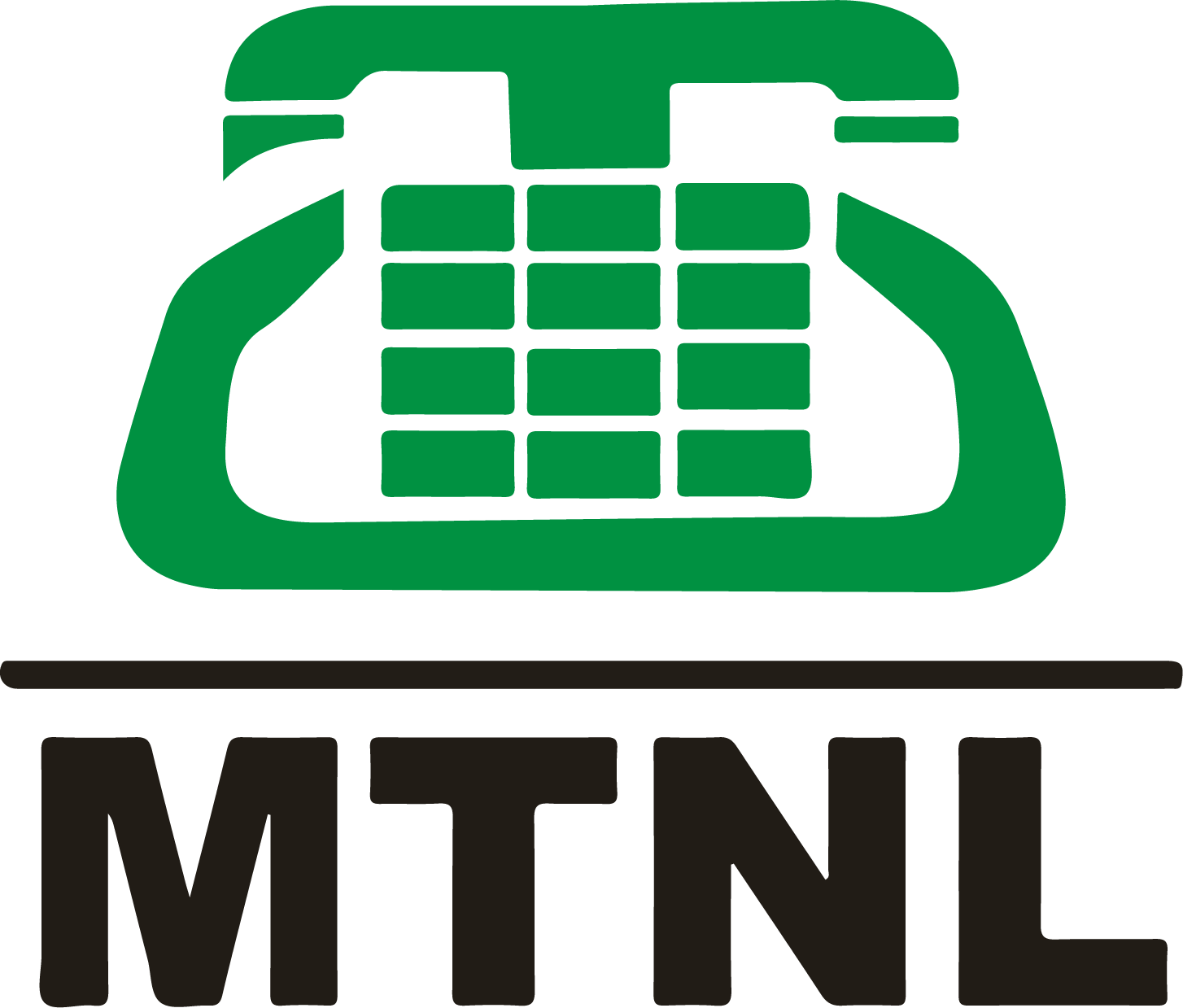 Mahanagar Telephone Nigam logo large (transparent PNG)