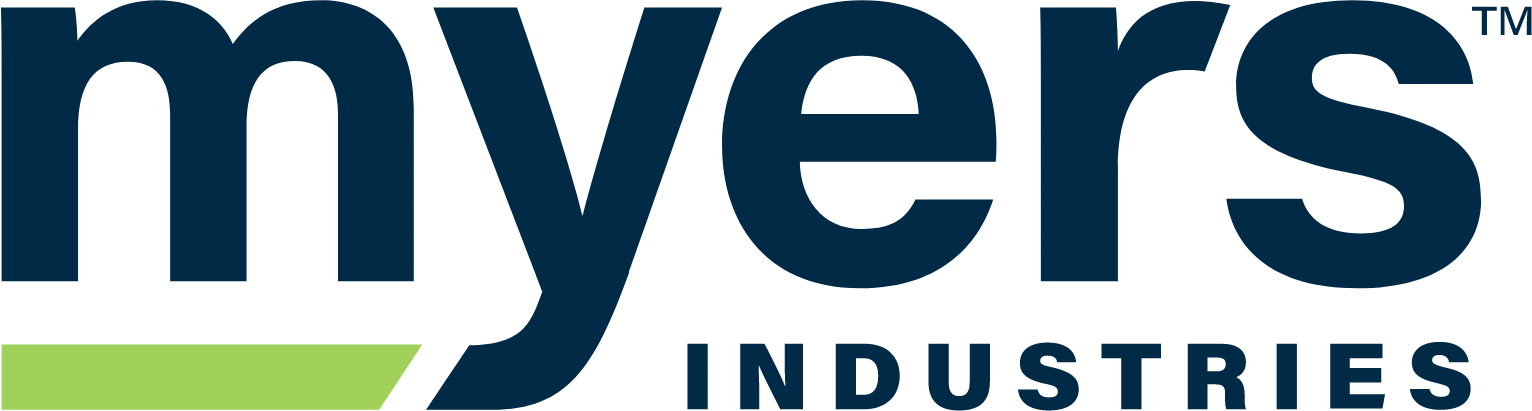 Myers Industries logo in transparent PNG format