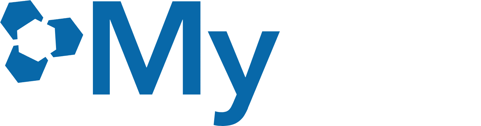 MyMD Pharmaceuticals logo grand pour les fonds sombres (PNG transparent)