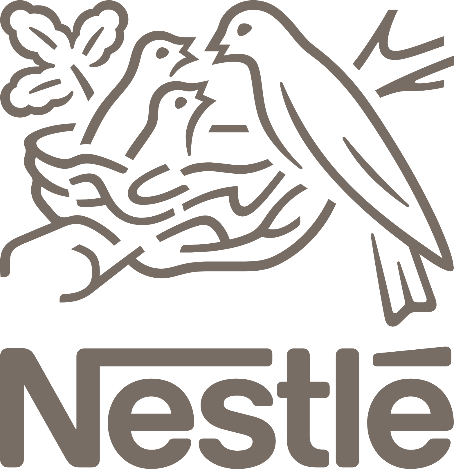 Nestlé logo in transparent PNG and vectorized SVG formats