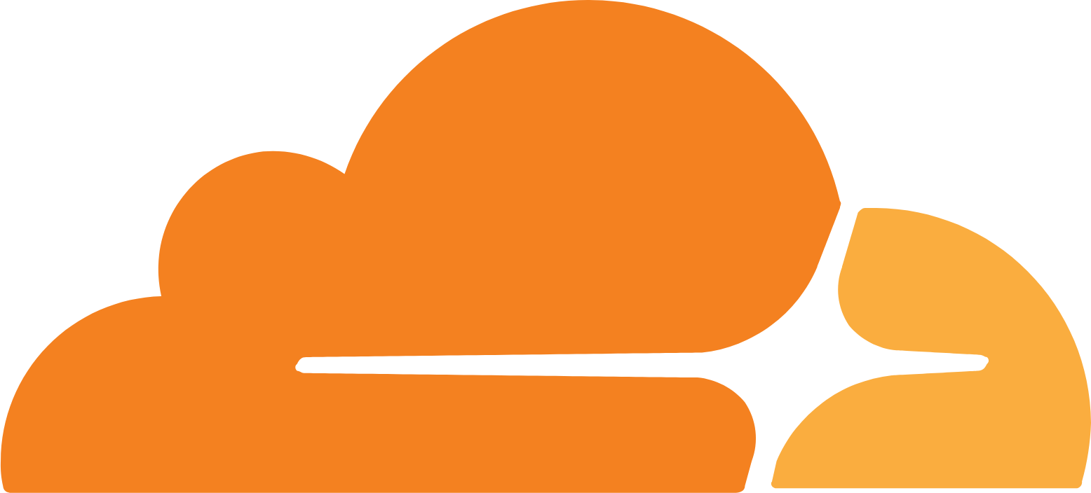 Cloudflare logo (transparent PNG)