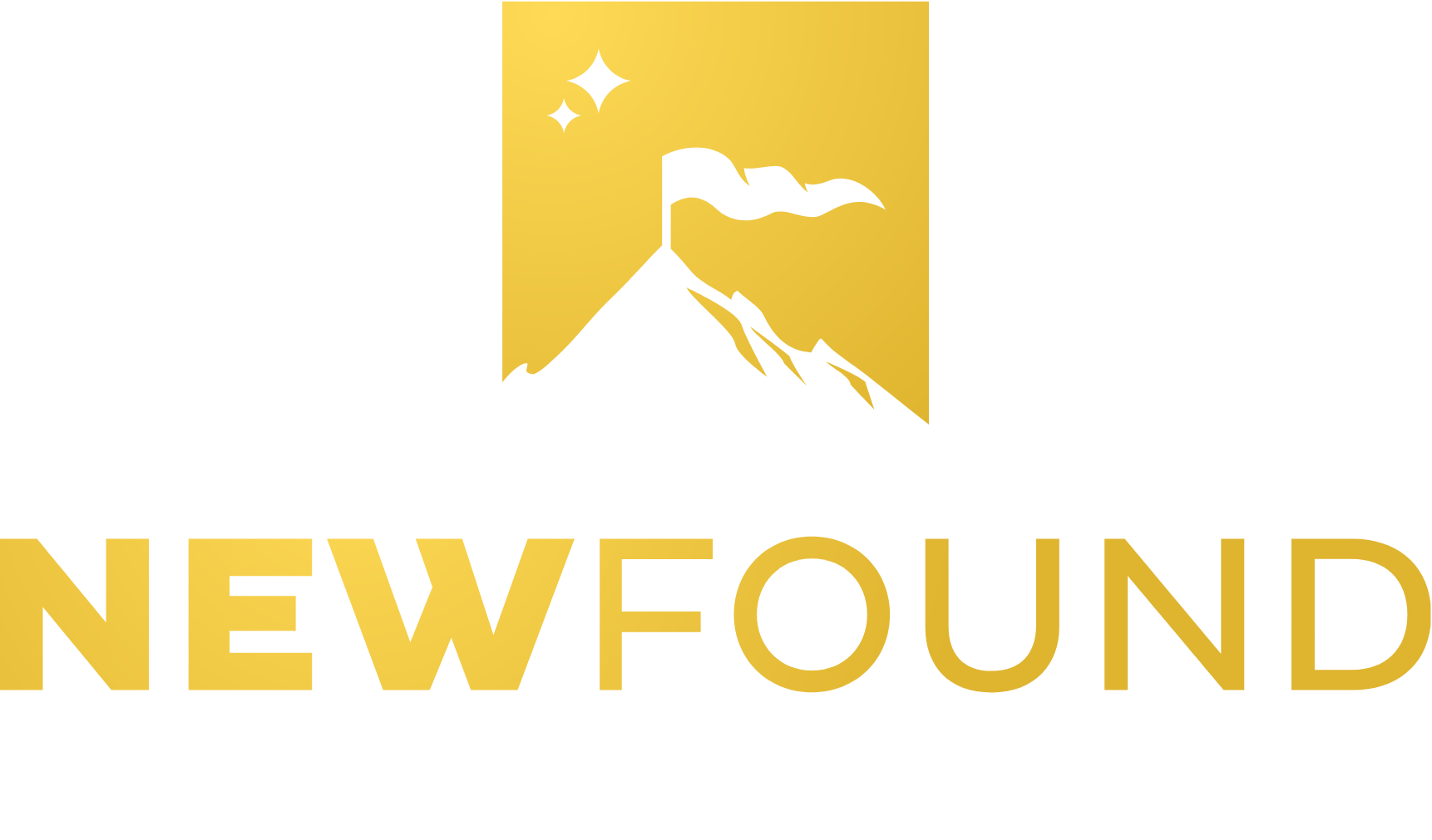 New Found Gold logo grand pour les fonds sombres (PNG transparent)