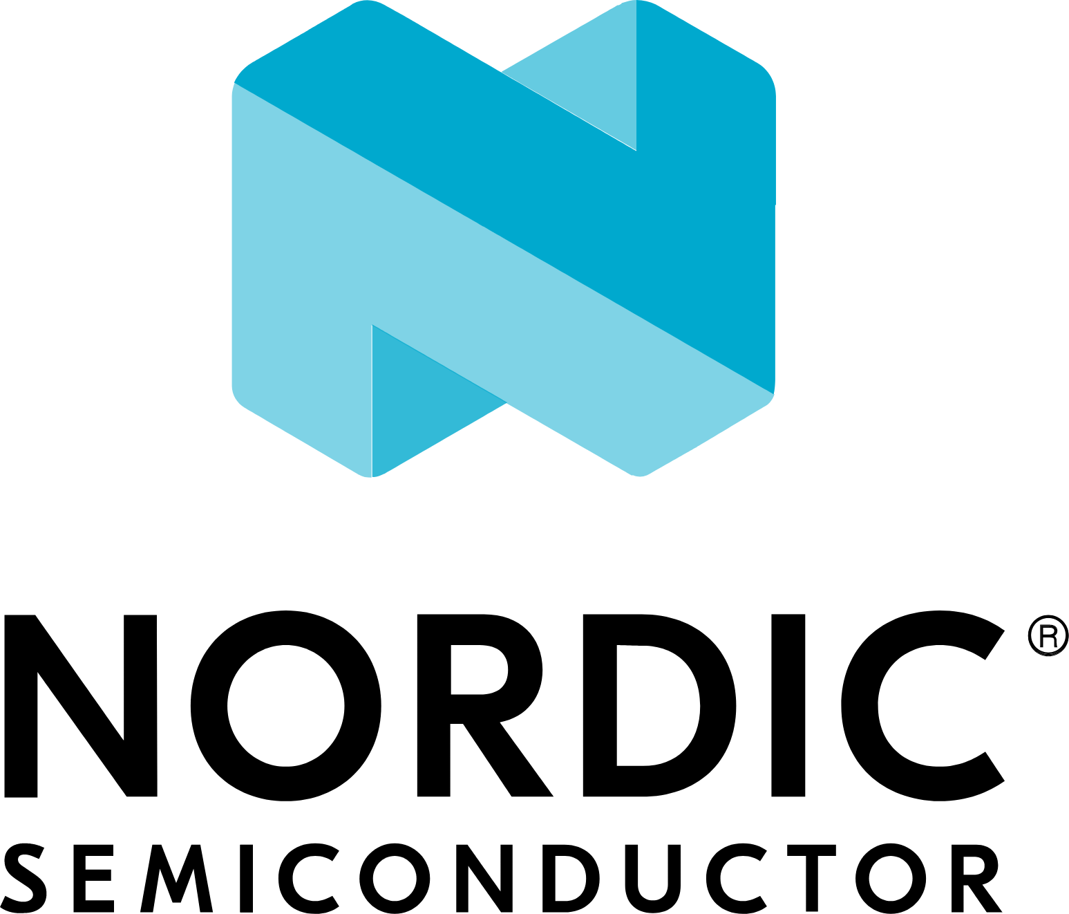 Nordic Semiconductor
 logo large (transparent PNG)