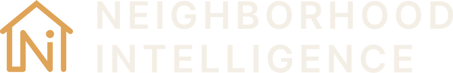 Neighborhood Intelligence Logo groß für dunkle Hintergründe (transparentes PNG)
