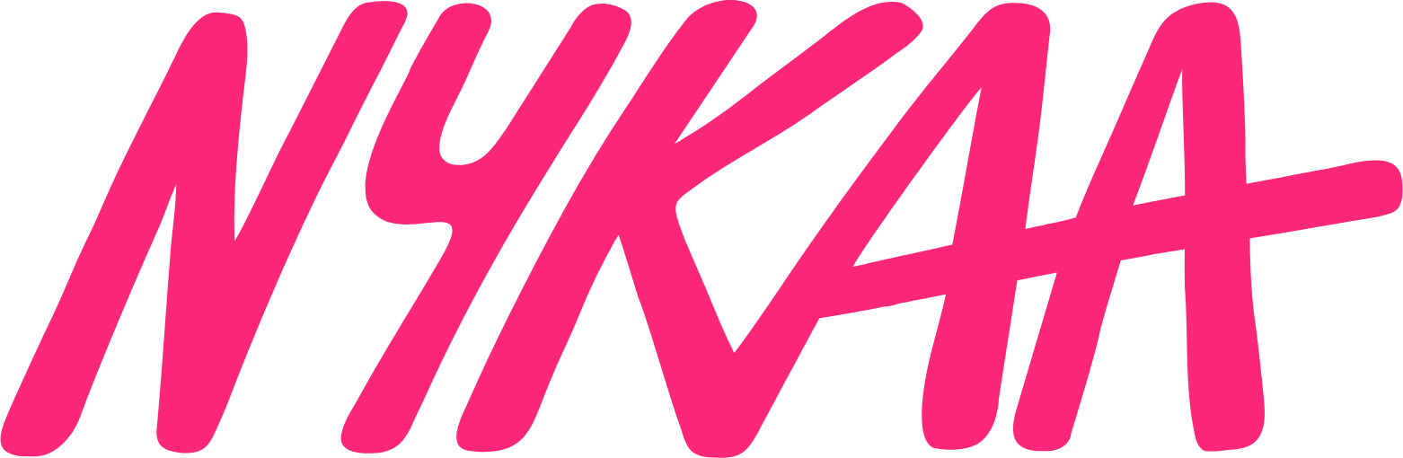Nykaa logo large (transparent PNG)