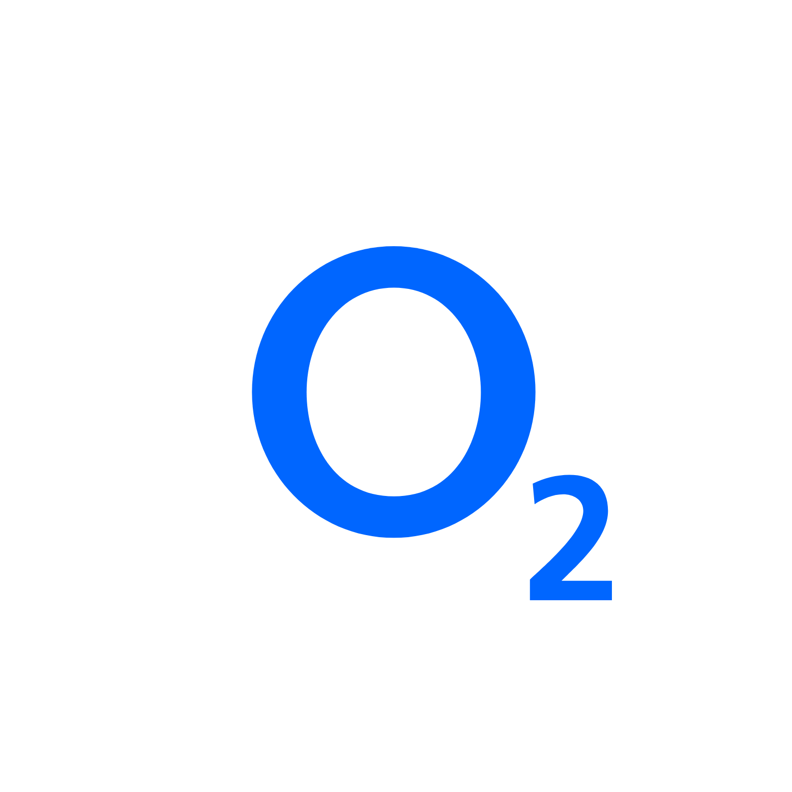 Telefónica Deutschland (O2) logo on a dark background (transparent PNG)