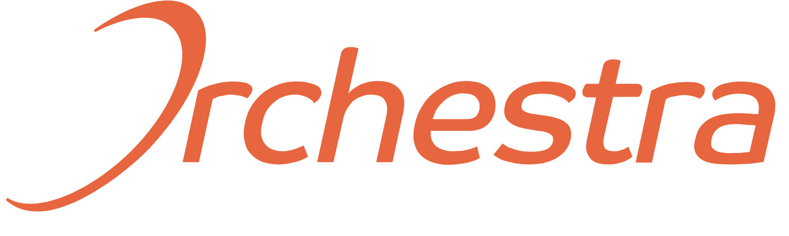 Orchestra BioMed  logo large for dark backgrounds (transparent PNG)