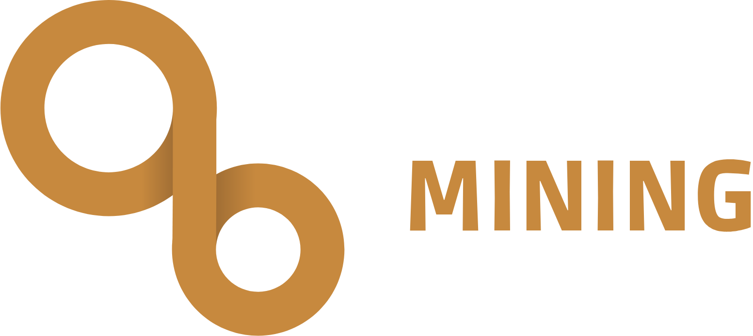 Ora Banda Mining logo grand pour les fonds sombres (PNG transparent)