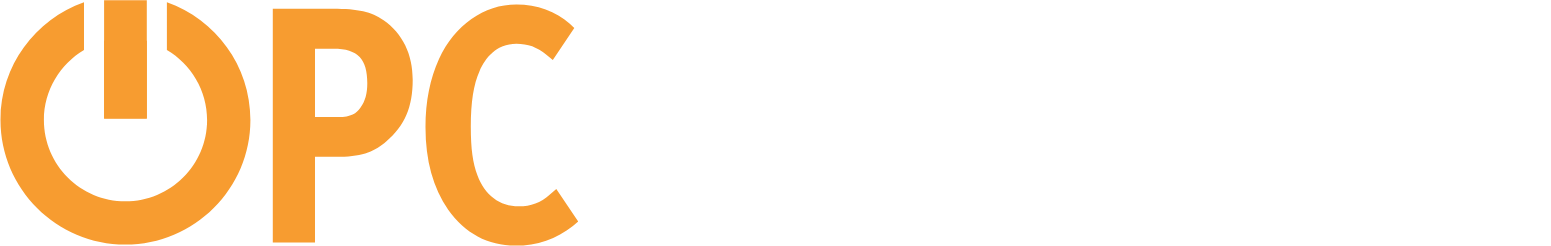 OPC Energy
 logo grand pour les fonds sombres (PNG transparent)