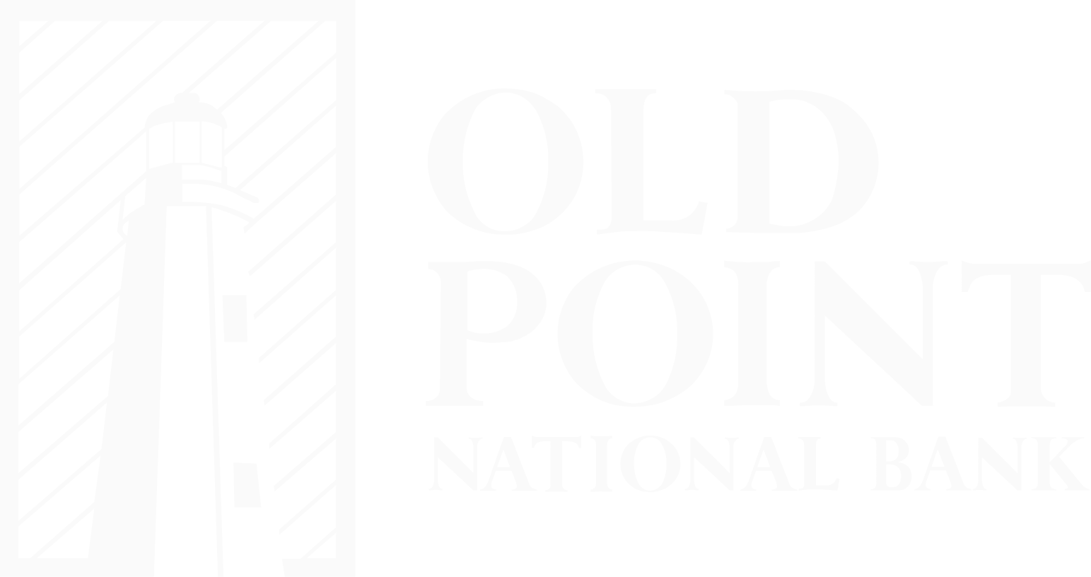 Old Point Financial logo large for dark backgrounds (transparent PNG)