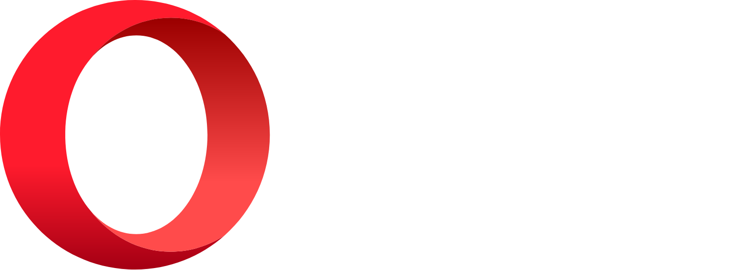 Opera logo large for dark backgrounds (transparent PNG)