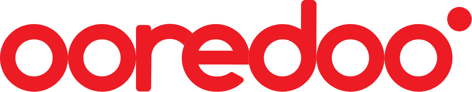 Ooredoo Qatar logo large (transparent PNG)