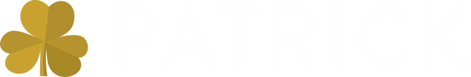 Patrick Industries logo large for dark backgrounds (transparent PNG)