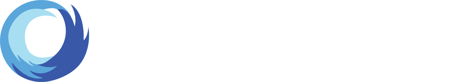 Pure Cycle (water) logo grand pour les fonds sombres (PNG transparent)