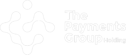 The Payments Group Holding logo fulle size on a dark background (transparent PNG)
