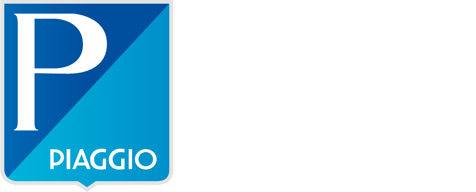 Piaggio Logo groß für dunkle Hintergründe (transparentes PNG)