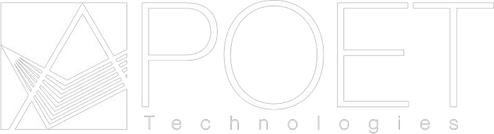 POET Technologies logo fulle size on a dark background (transparent PNG)