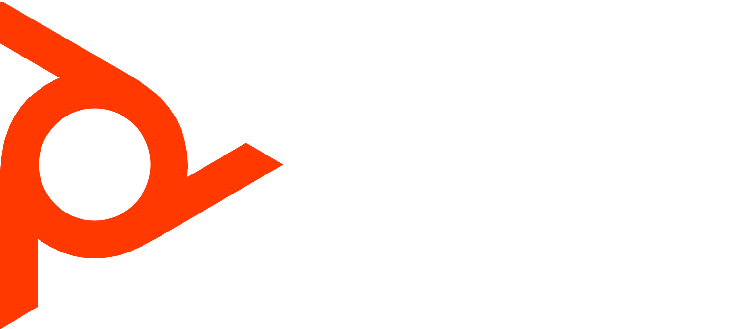 Plantronics logo large for dark backgrounds (transparent PNG)