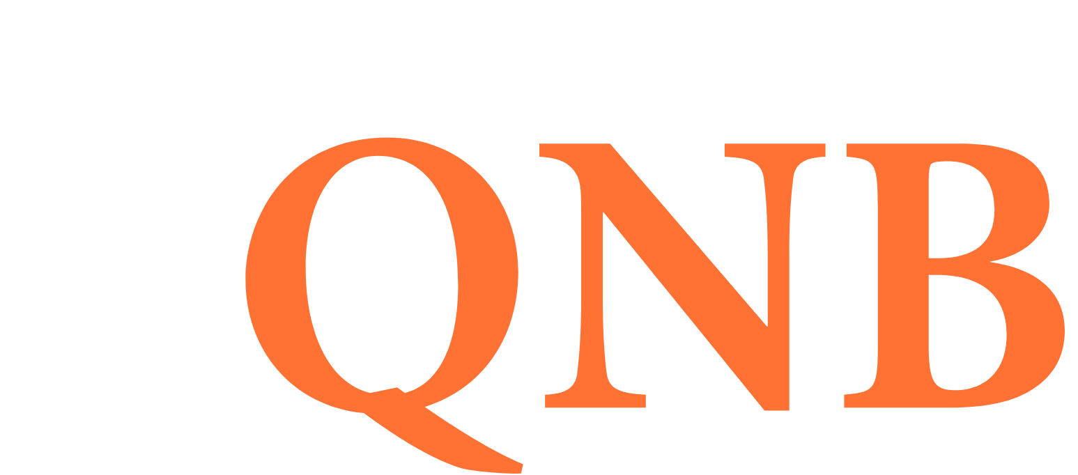 QNB Corp. Logo groß für dunkle Hintergründe (transparentes PNG)