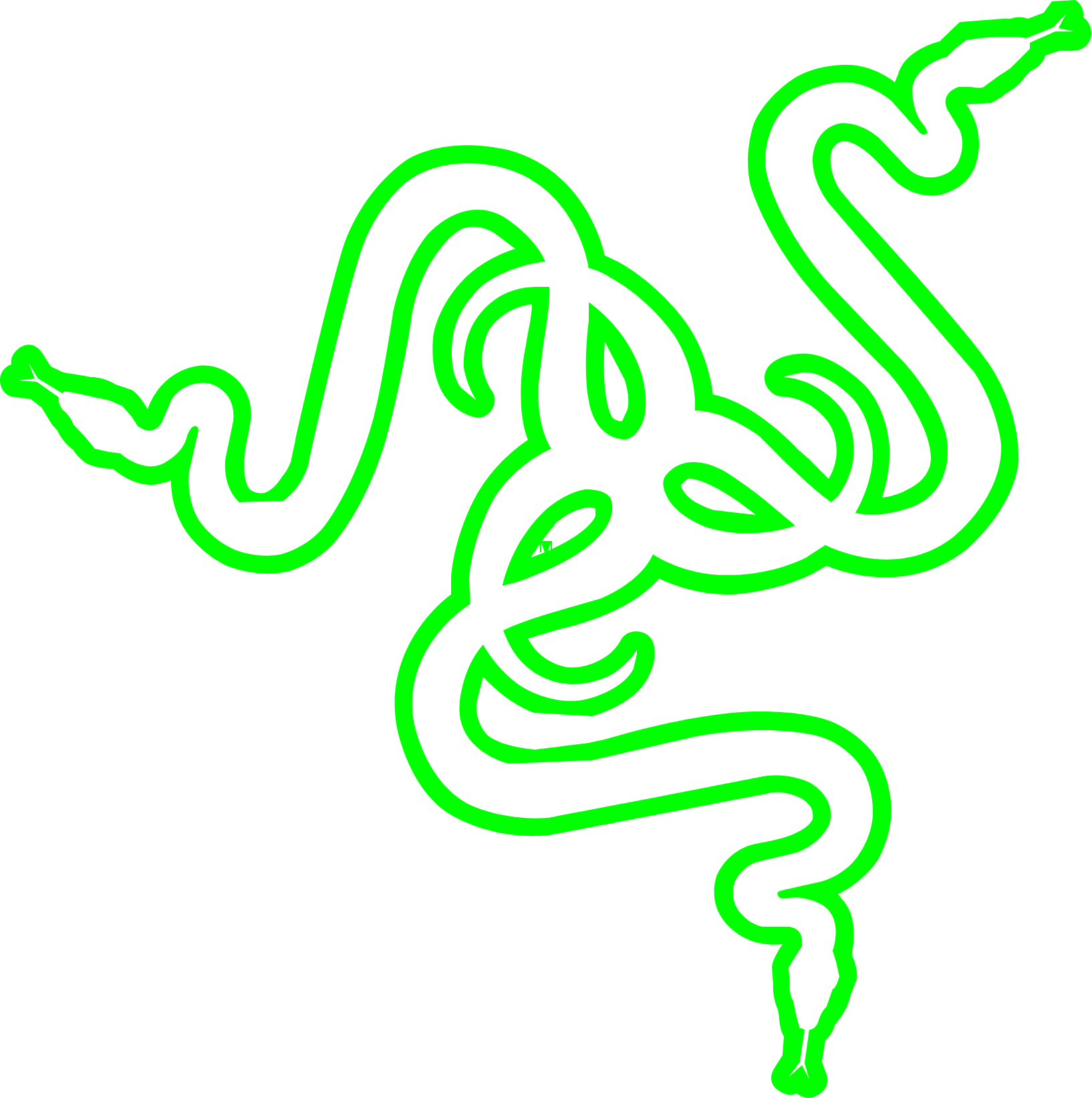 Razer Logo (transparentes PNG)