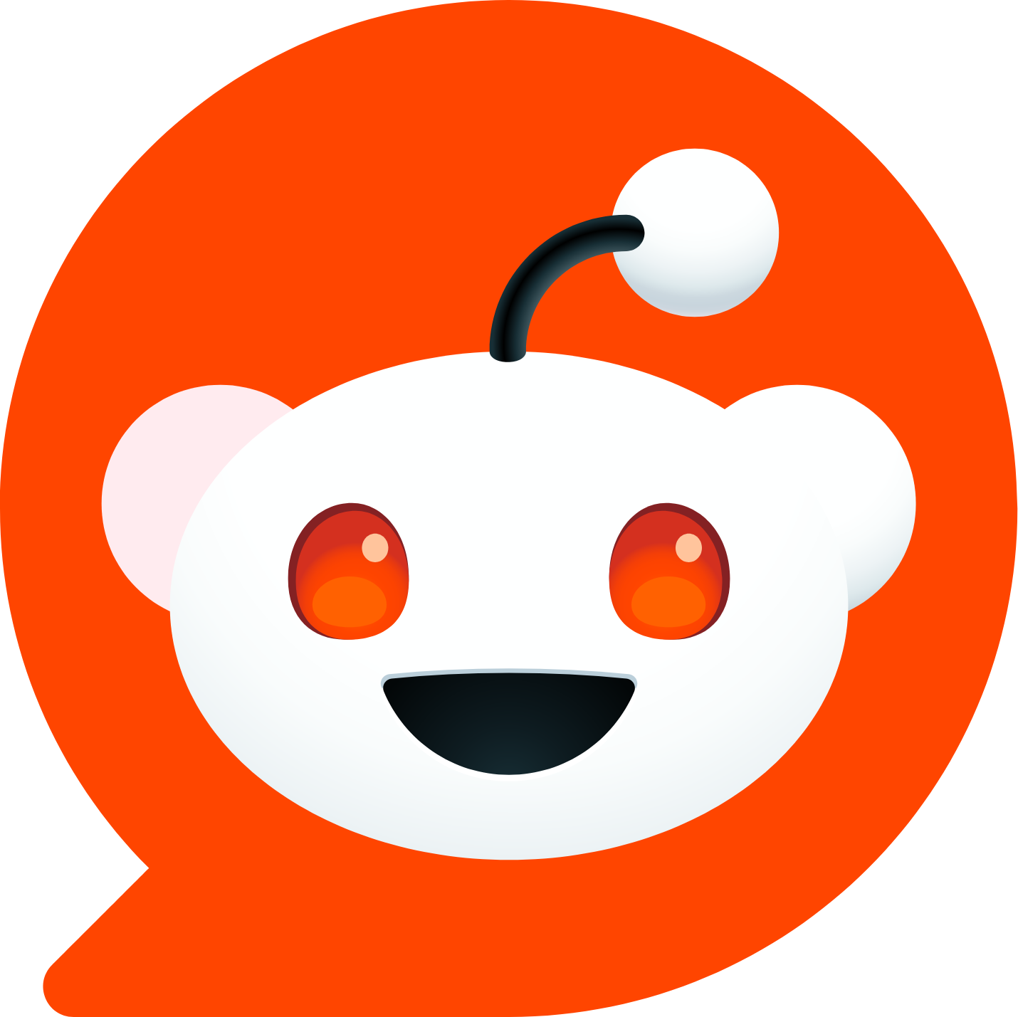 Reddit logo in transparent PNG and vectorized SVG formats