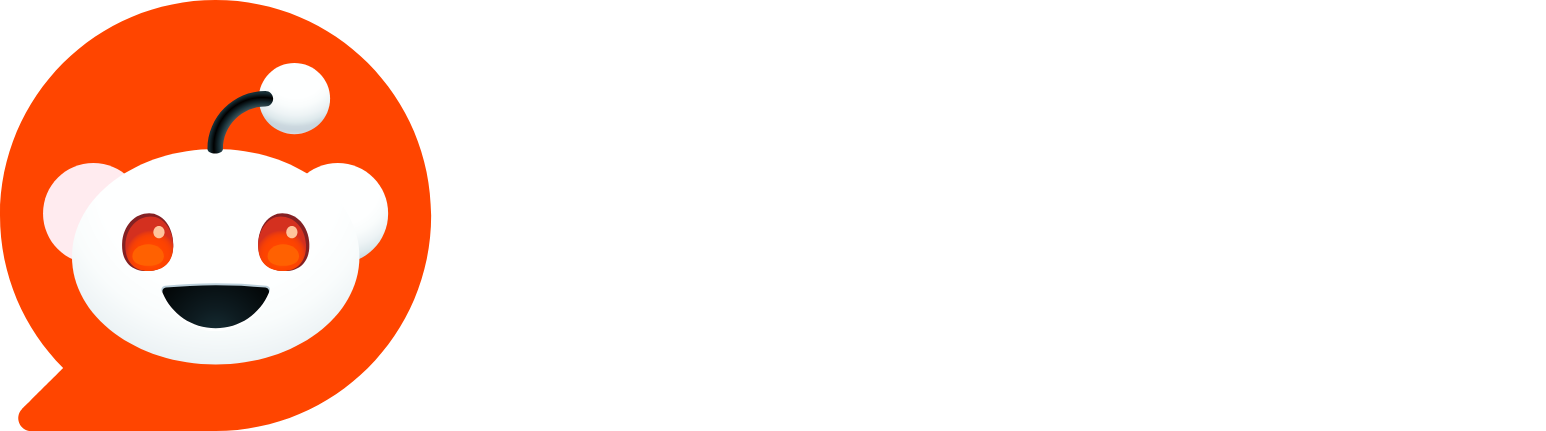 Reddit logo large for dark backgrounds (transparent PNG)