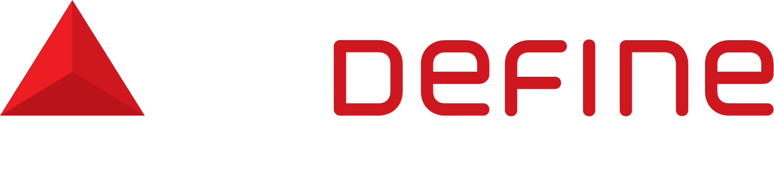 Redefine Properties logo fulle size on a dark background (transparent PNG)