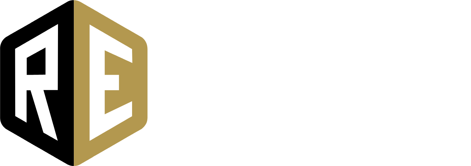 Retail Estates NV logo fulle size on a dark background (transparent PNG)