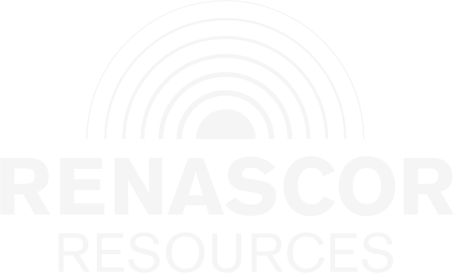 Renascor Resources logo grand pour les fonds sombres (PNG transparent)