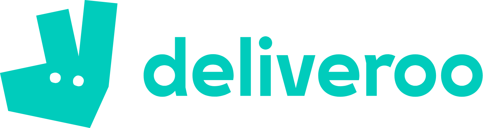 Deliveroo logo large (transparent PNG)