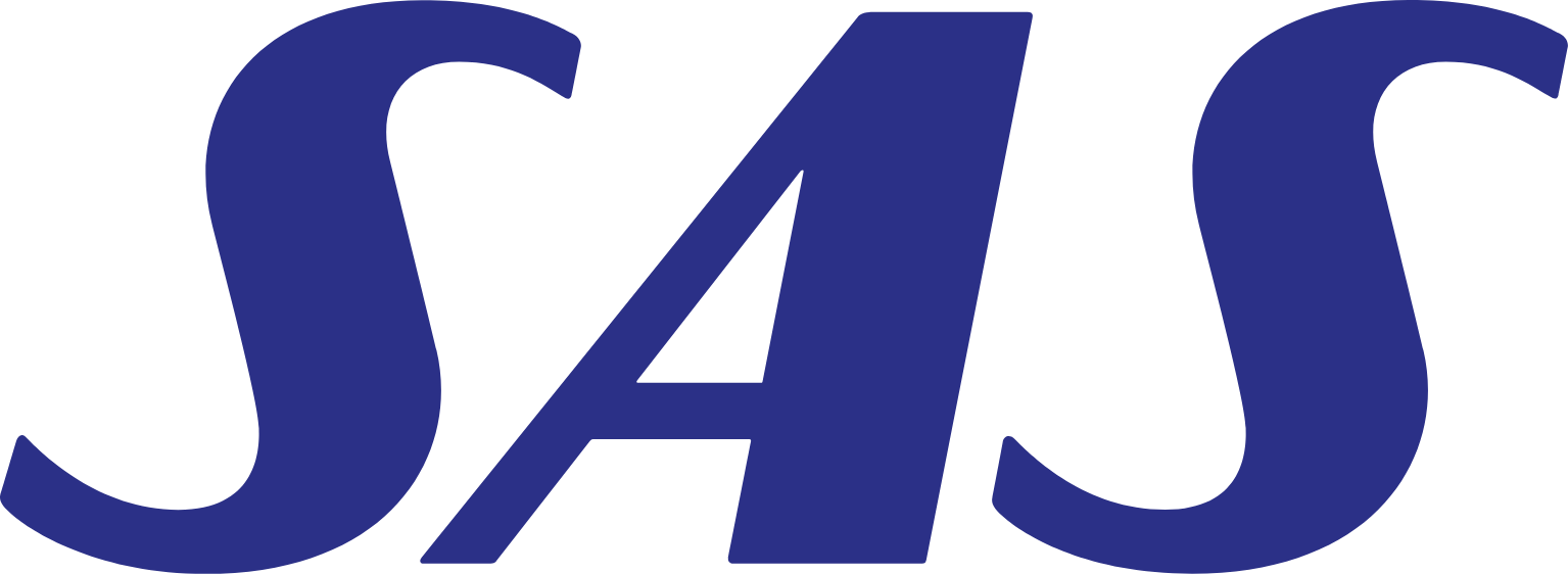 Scandinavian Airlines System (SAS) logo (transparent PNG)