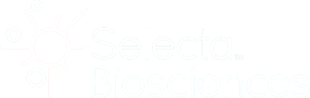 Selecta Biosciences logo grand pour les fonds sombres (PNG transparent)